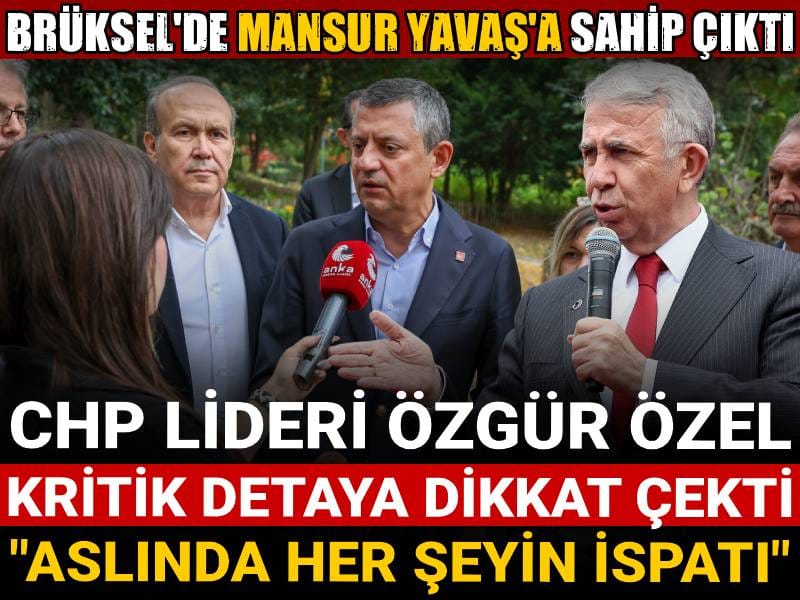 ozgur ozel mansur yavasla ilgili detaya dikkat cekti aslinda her seyin ispati fPkg6fkq