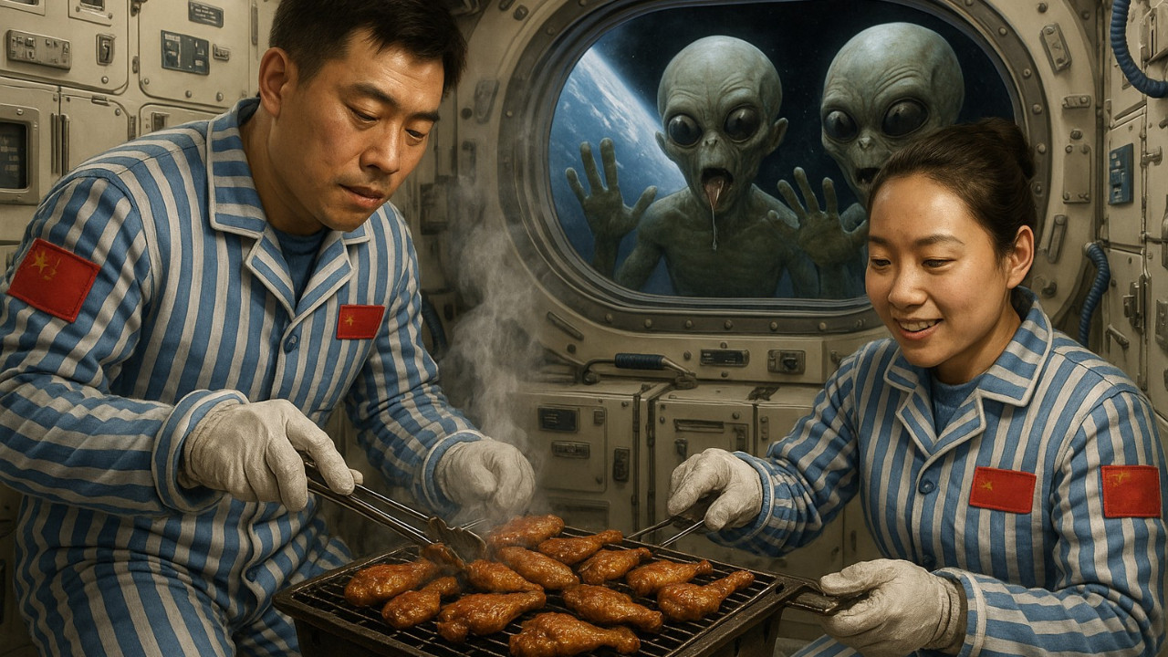 uzayda ilk kez barbeku keyfi tiangongda tavuk kanatli bir devrim ZZA8b9CM.jpg
